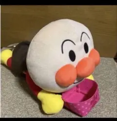 特別価格　アンパンマン ぬいぐるみ ピンク小物入れ付き