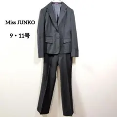 Miss JUNKO 黒ウールスーツセット 9号上品フォーマル
