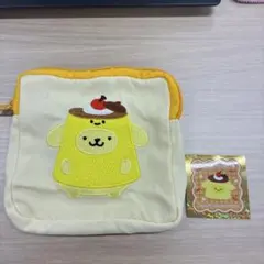 ニッコリーノ×サンリオ　ポムポムプリン スクエアポーチ