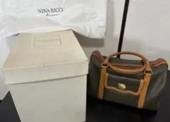 NINA RICCI オリーブグリーン ハンドバッグ
