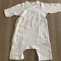 新生児用ロンパース 60-70cm 白色　ラップクラッチ