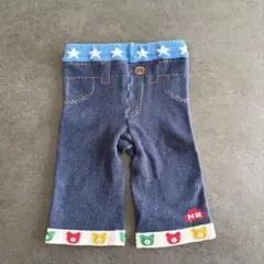 ミキハウス デニムブルー ボトムス 80