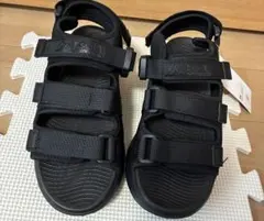 しまむらBOORT OUTDOOR スポーツサンダル Mブラック軽量23.5cmのサムネイル
