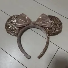 ディズニー カチューシャ スパンコール ピンク（タグなし）