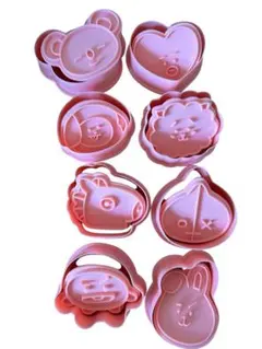BT21 シリコンクッキー型8個セット