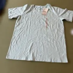 新品　無印　Tシャツ　150 ミントグリーン