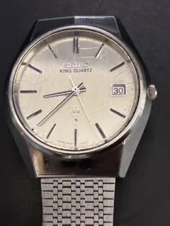 新品電池 セイコー キングクォーツ 5855-8001 1977年 メンズ腕時計