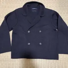 【超美品】familiar ネイビー ダブルブレストコート　サイズ130