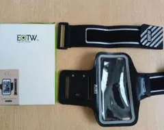 EOTW スマホアームバンド 4.7インチ ブラック