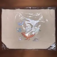 鎌倉 豊島屋 恐竜イラスト オリジナル トートバッグ 鳩サブレー 全国銘菓展