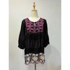 【SALE】JULIA K レーヨンチュニックブラウス