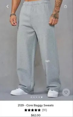 YoungLA 2129 Core Baggy Sweats グレー M