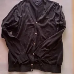 トミーヒルフィガー　黒のコットン カーディガン