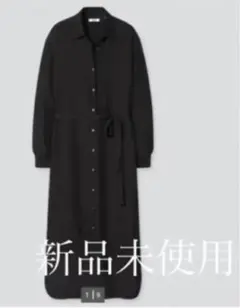 【大人気ワンピース】UNIQLO U シャイニーレーヨンロングワンピース　M
