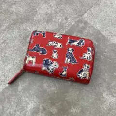 Cath Kidston 犬柄 二つ折り財布 レッドのサムネイル