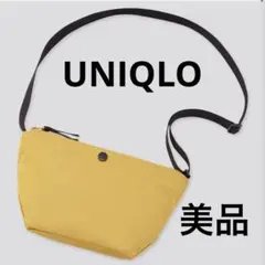 ナイロンミニショルダーバッグ イエロー 軽量 撥水 ミニバッグ サコッシュ 美品のサムネイル