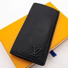 【極美品】ルイヴィトン　新型IC ポルトフォイユブラザ　アエログラム　長財布　黒