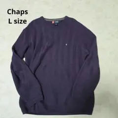 Chaps パープル セーター Lサイズ