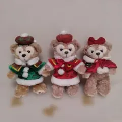 ☆ディズニーシー☆クリスマス☆ダッフィー 셰리 메이 봉제 인형 배지