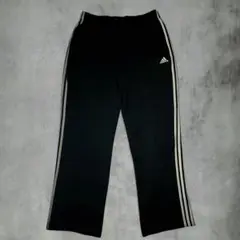 adidas アディダス トラックパンツ ワイド ブラック