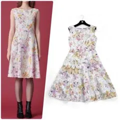エムズグレイシー　Tulip Dress　チューリップ　ワンピース　38　日本製 エムズグレイシー Tulip Dress チューリップ ワンピース 38 日本製
