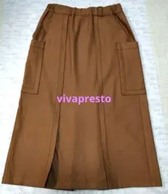 ◆美品◆vivapresto ブラウン タイトスカートのサムネイル