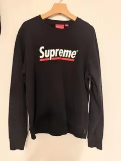Supreme アンダーラインクルーネック スウェット ブラック