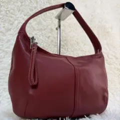 美品　COACH オールドコーチ ワンショルダーバッグ 赤