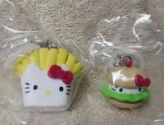 ハローキティ アメリカンデザイン めじるしアクセサリー ポテト&ハンバーガー