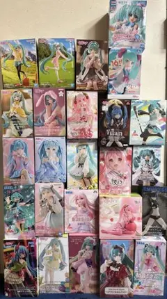 【未開封】 初音ミク　プライズフィギュア25個セットまとめ売り　巡音ルカ