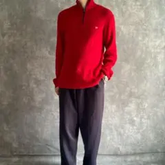 Polo Jeans 星条旗ロゴ ハーフジップ ニット ビックサイズ XL