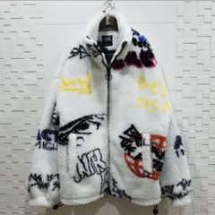 ZARA　ボアフリース　イラスト柄ブルゾン、ジャケット