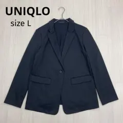 ◆ UNIQLO ユニクロ　UVカット　ジャージー　ジャケット　ブラック　L