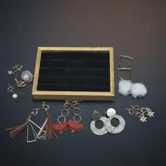 【おまけ付】アクセサリースタンド＆アクセサリー まとめ売り ハンドメイド素材