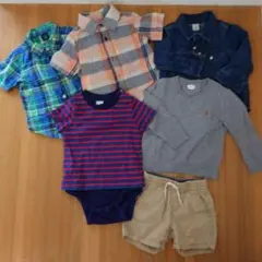 ベビーGAP服6点セット（ボディスーツ＆ショートパンツ）