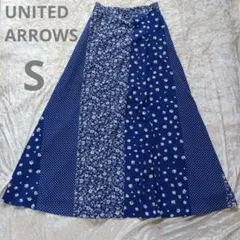 ユナイテッドアローズ UNITED ARROWS ドット水玉　花柄　マキシ 36のサムネイル