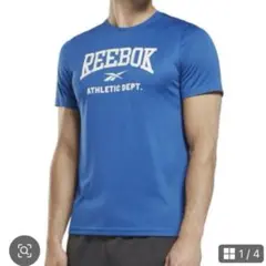 Reebok リーボック　半袖　Tシャツ ブルー　ドライ　速乾　青　トレーニング