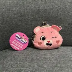 【新品未使用タグ付き】CARE BEARS ケアベア フェイスがま口 ピンク