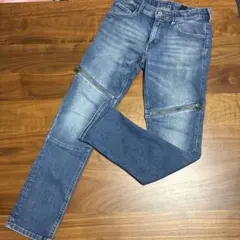 ジッパー付きデニムパンツ 100cm