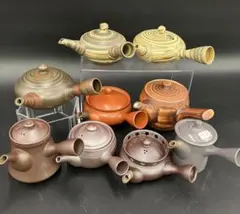 急須 9点セット 常滑焼 朱泥 在銘あり まとめ売り　R8SB342