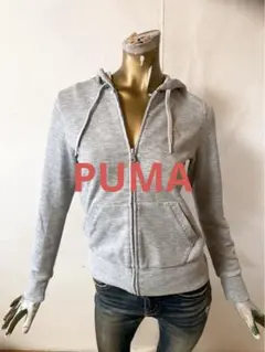 ☘️T18431☘️PUMA ジップアップ フード パーカー M