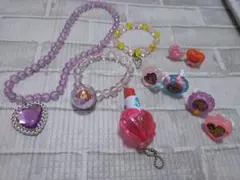 プリンアクセサリーセット　ディズニー　ゆびわ、ネックレス、ブレス