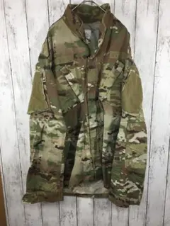 ミリタリー　 アウター ジャケット 長袖シャツ　USA古着　迷彩　 G-2-13