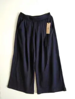 新品★r.p.s　裏起毛カットソーワイドパンツ　ネイビー