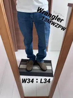 ラングラー Wrangler 13MWZPW デニム W34×L34 メキシコ製 - メルカリ