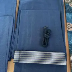 紺色 着物アンサンブル