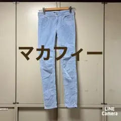最終値下げ不可　マカフィー　ストレッチコーデュロイスキニーパンツ　34のサムネイル