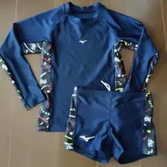 Mizuno 長袖水着セット 黒　150