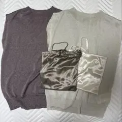 シアーラメノースリニットプルオーバー SNIDEL 2枚セット