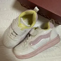 VANS ラメロゴ　スニーカー　マジックテープ　子供　靴